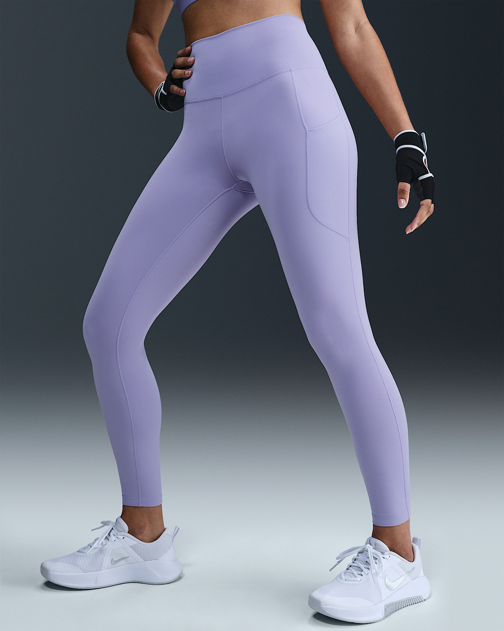 Nike One Women's High-Waisted 7/8 Leggings with Pockets - 2