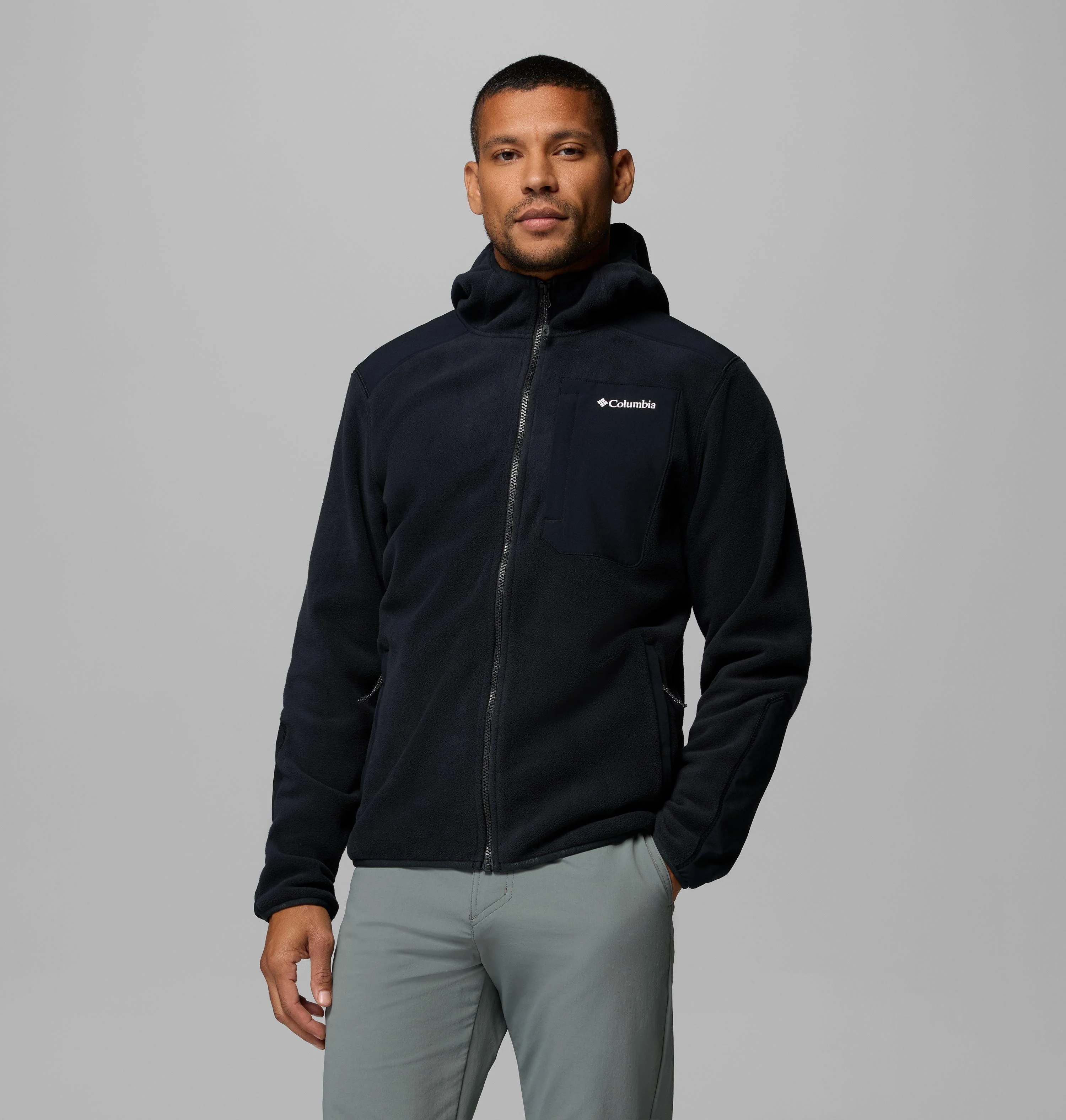 Men's Pacific Arch 200 Hooded Full Zip Fleece - 1