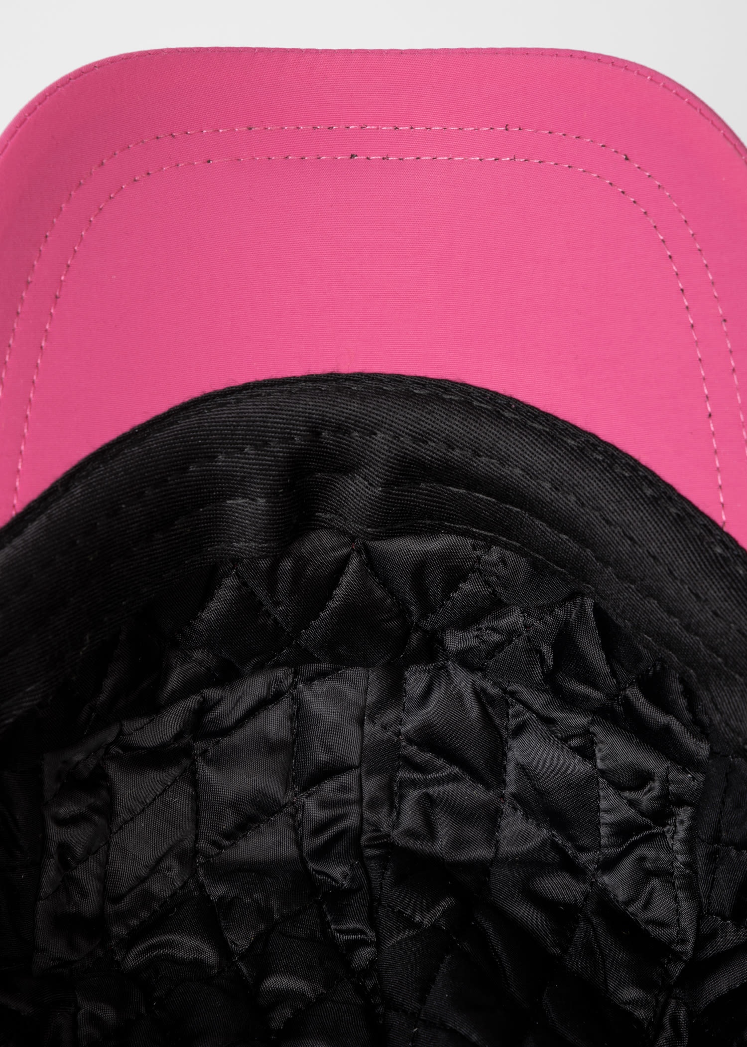 Pink Cap With Faux Shearling Trim - 3