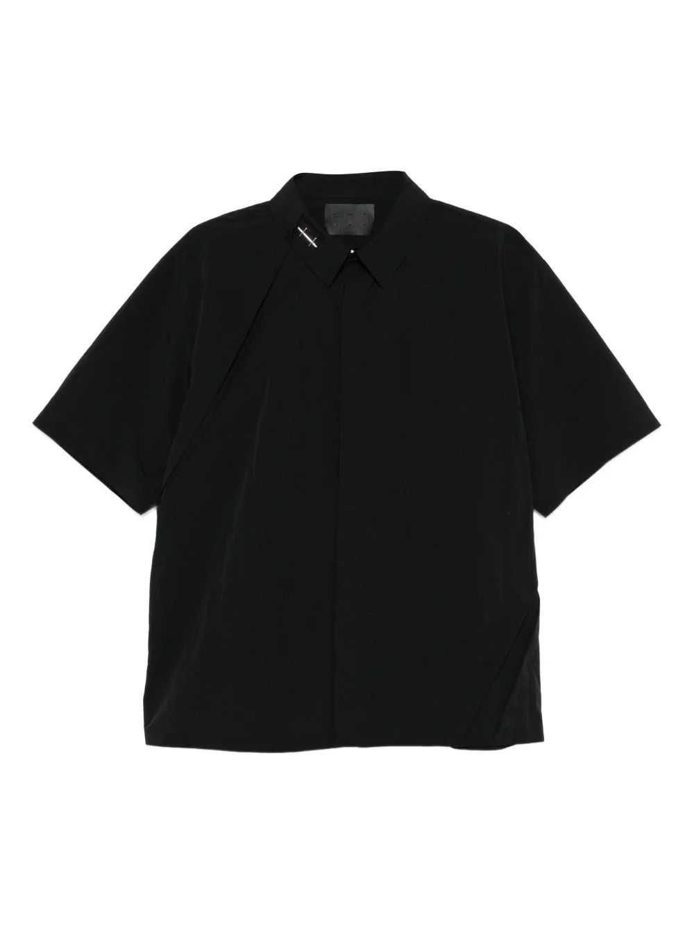 pin-detailed panelled shirt - 1