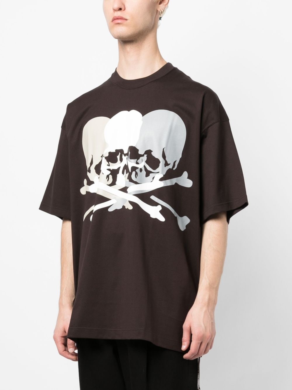 skull-print cotton T-shirt - 3