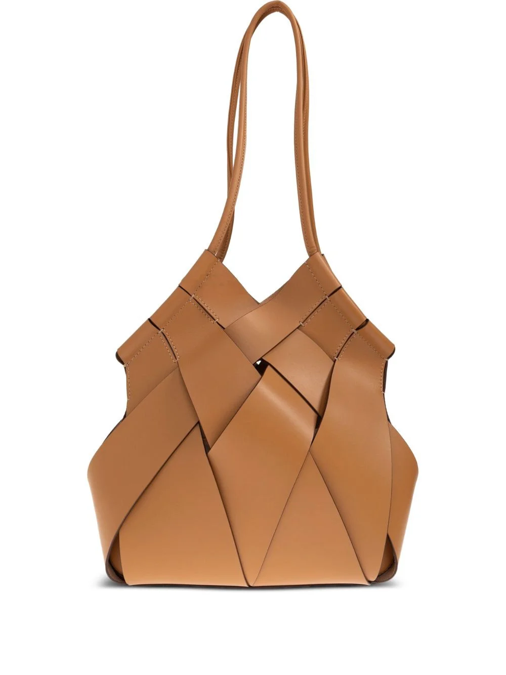 Charlotte woven leather tote bag - 1