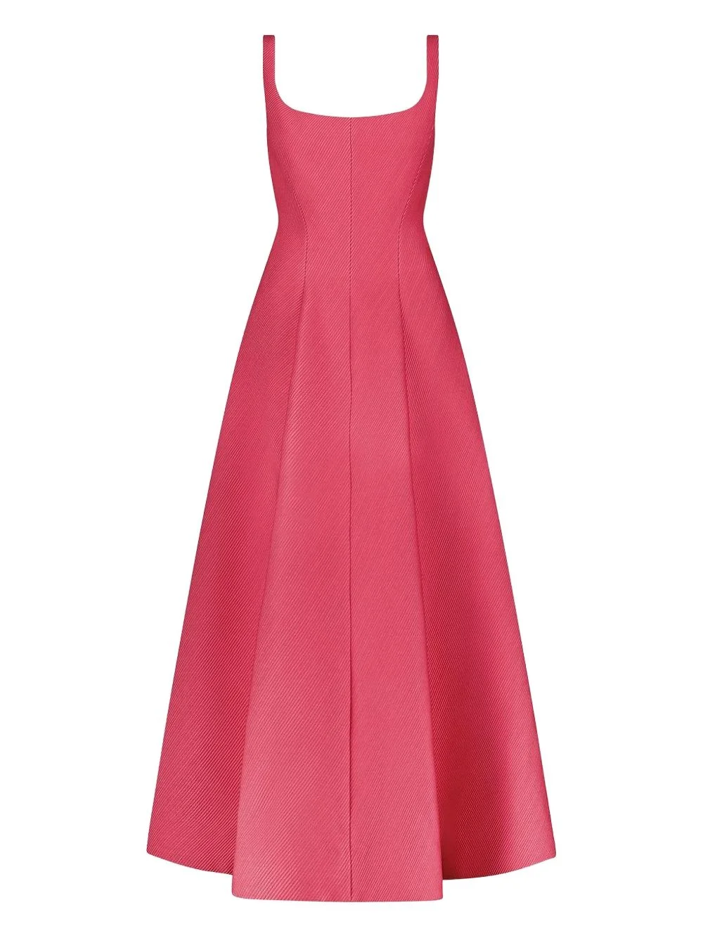 scoop-neck midi dress - 1