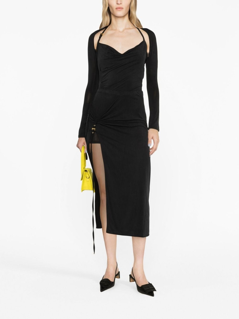 JACQUEMUS La jupe pareo Croissant midi skirt outlook