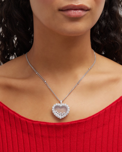 Chopard Happy Diamonds 18K White Gold Heart Pendant Necklace outlook