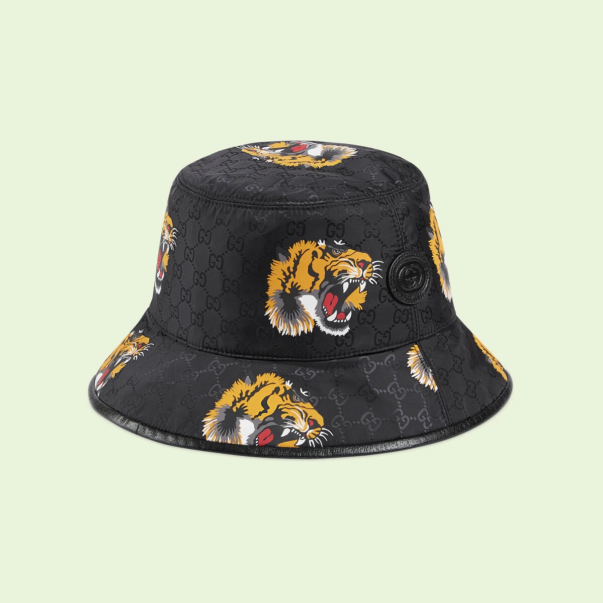 GG bucket hat with tiger print - 4