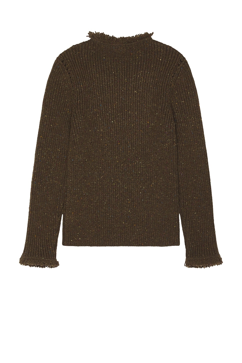 Fringe Trim Crewneck - 2