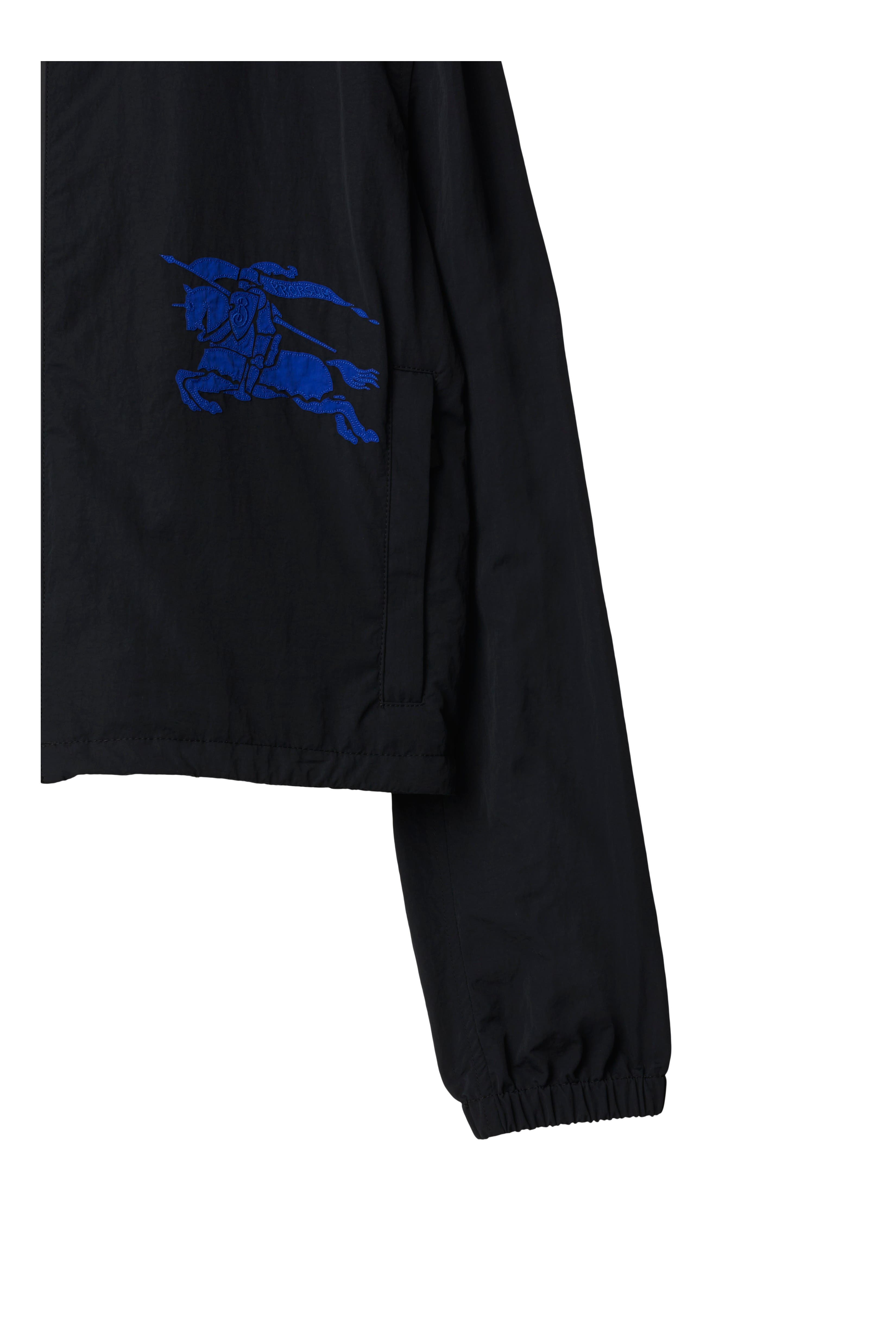 burberry Cropped Nylon Hooded Jacket in Black at Nordstrom - 6
