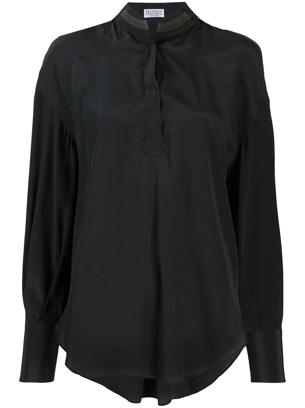 band-collar blouse - 1