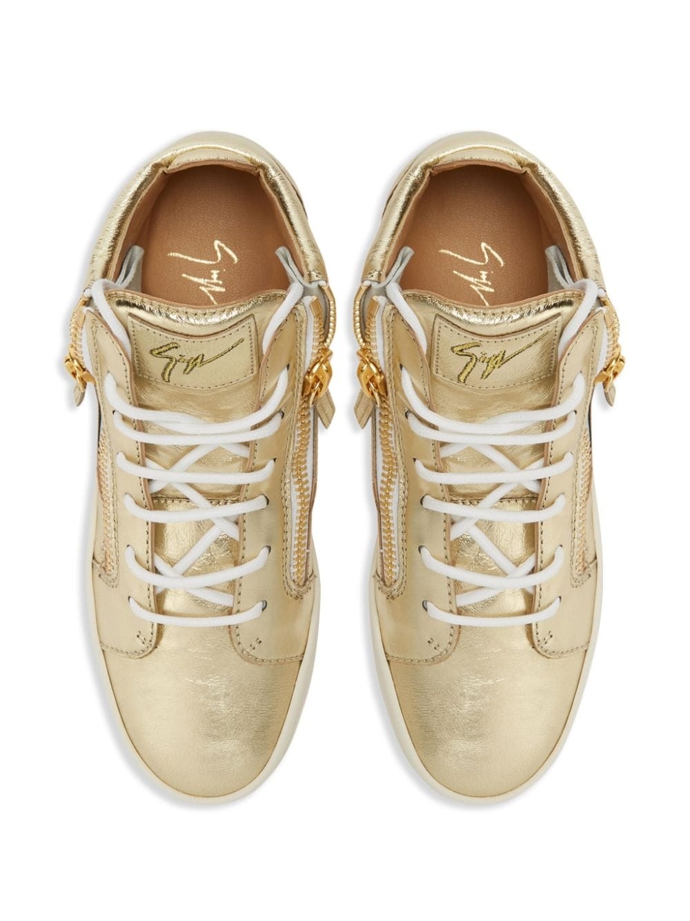 Kriss laminated leather sneakers - 4