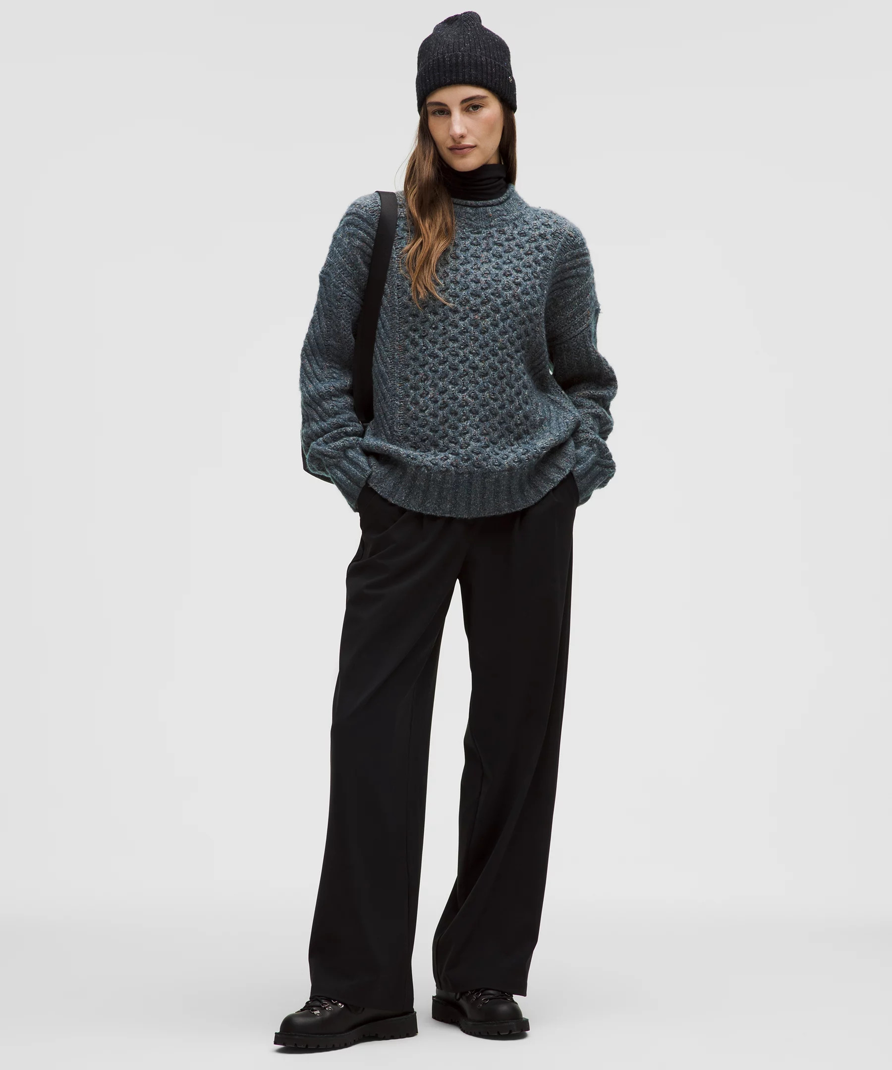 Wool-Blend Cable-Knit Sweater - 2