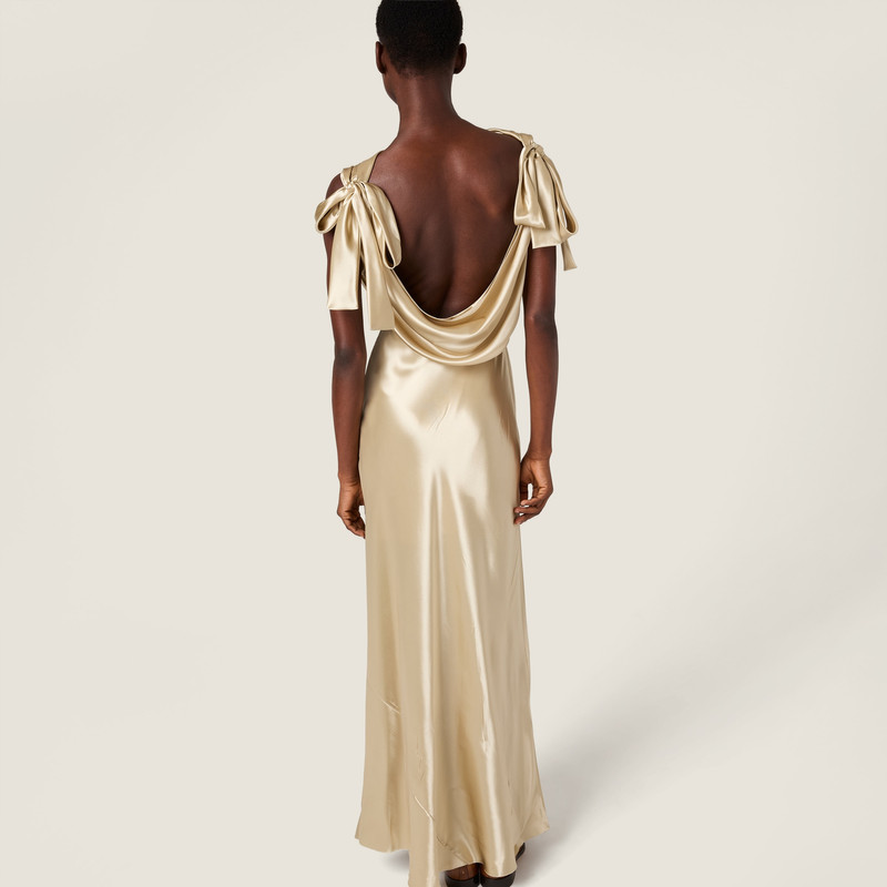 Long satin dress 3