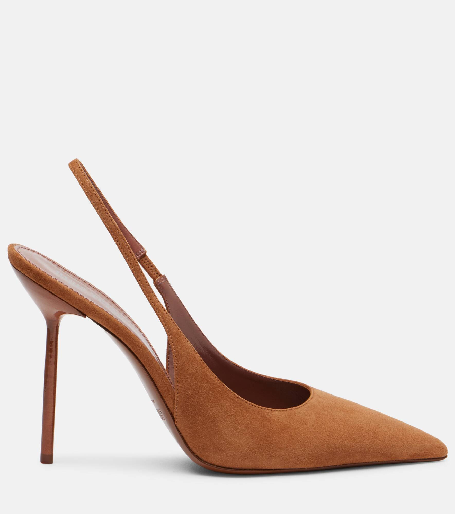 Lidia 105 suede slingback pumps - 4