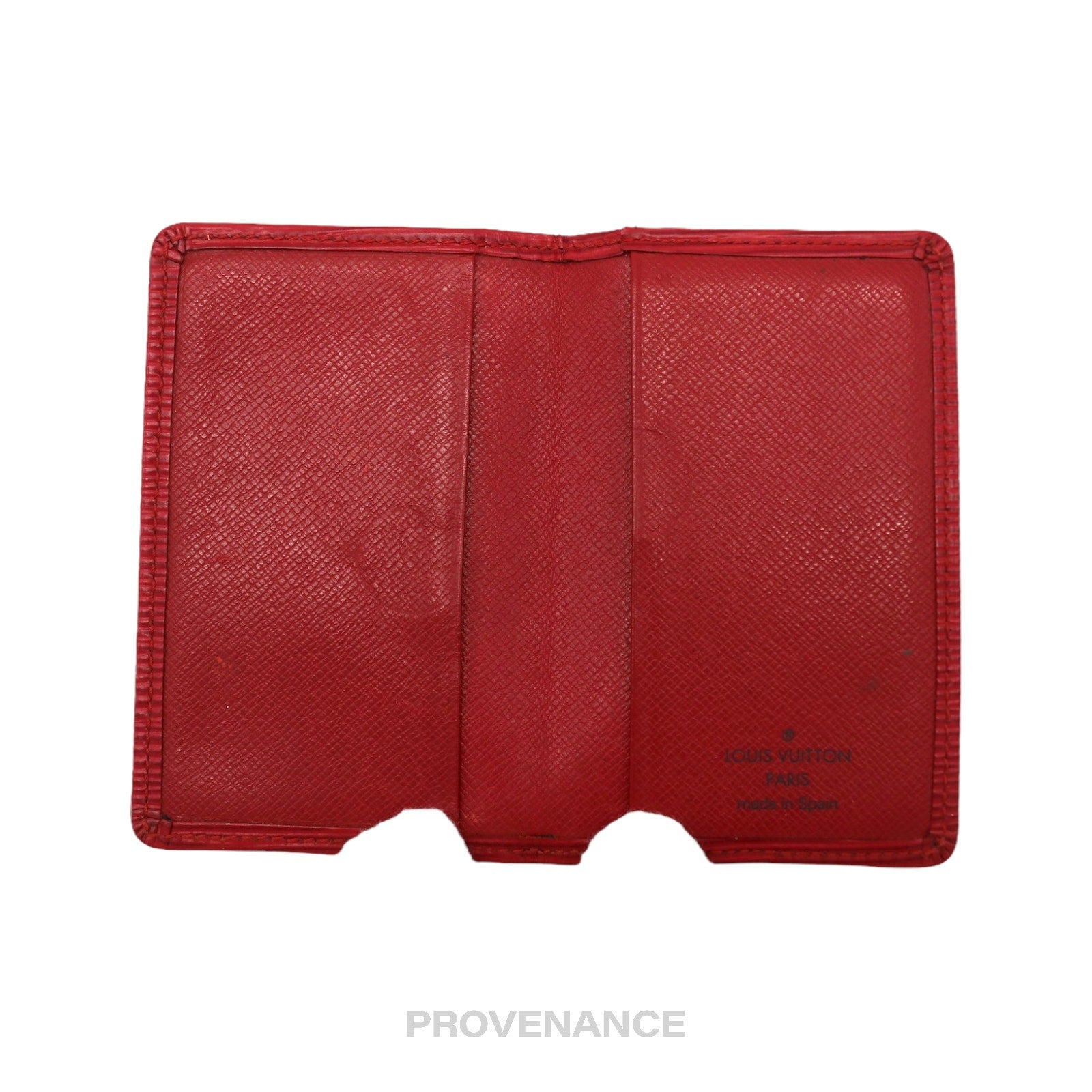 Louis Vuitton Pocket Organizer Wallet - Red Epi Leather - 7
