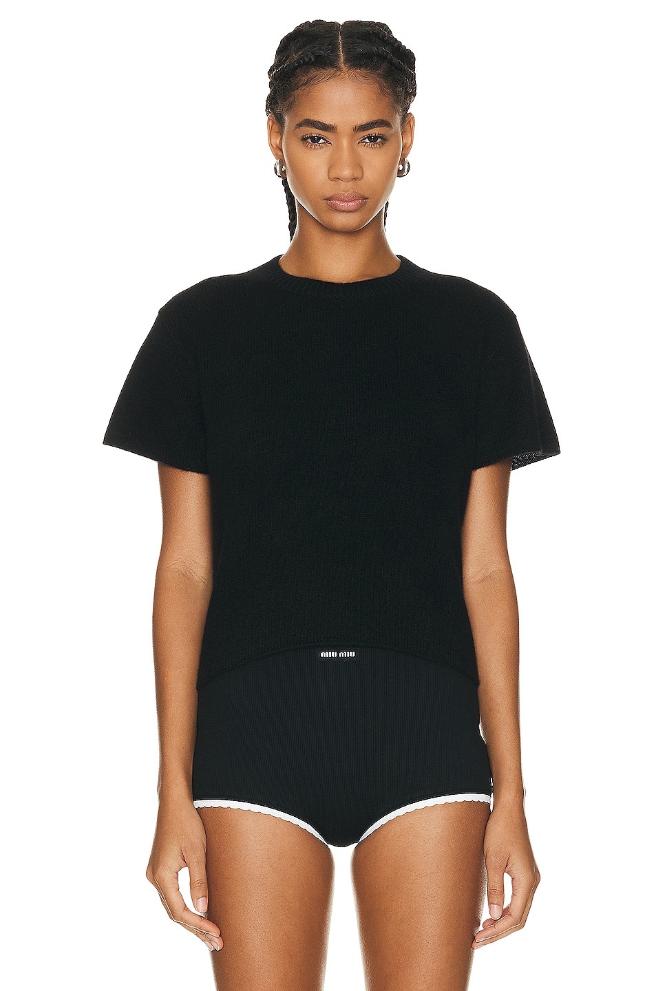 Knit Short Sleeve Top - 1
