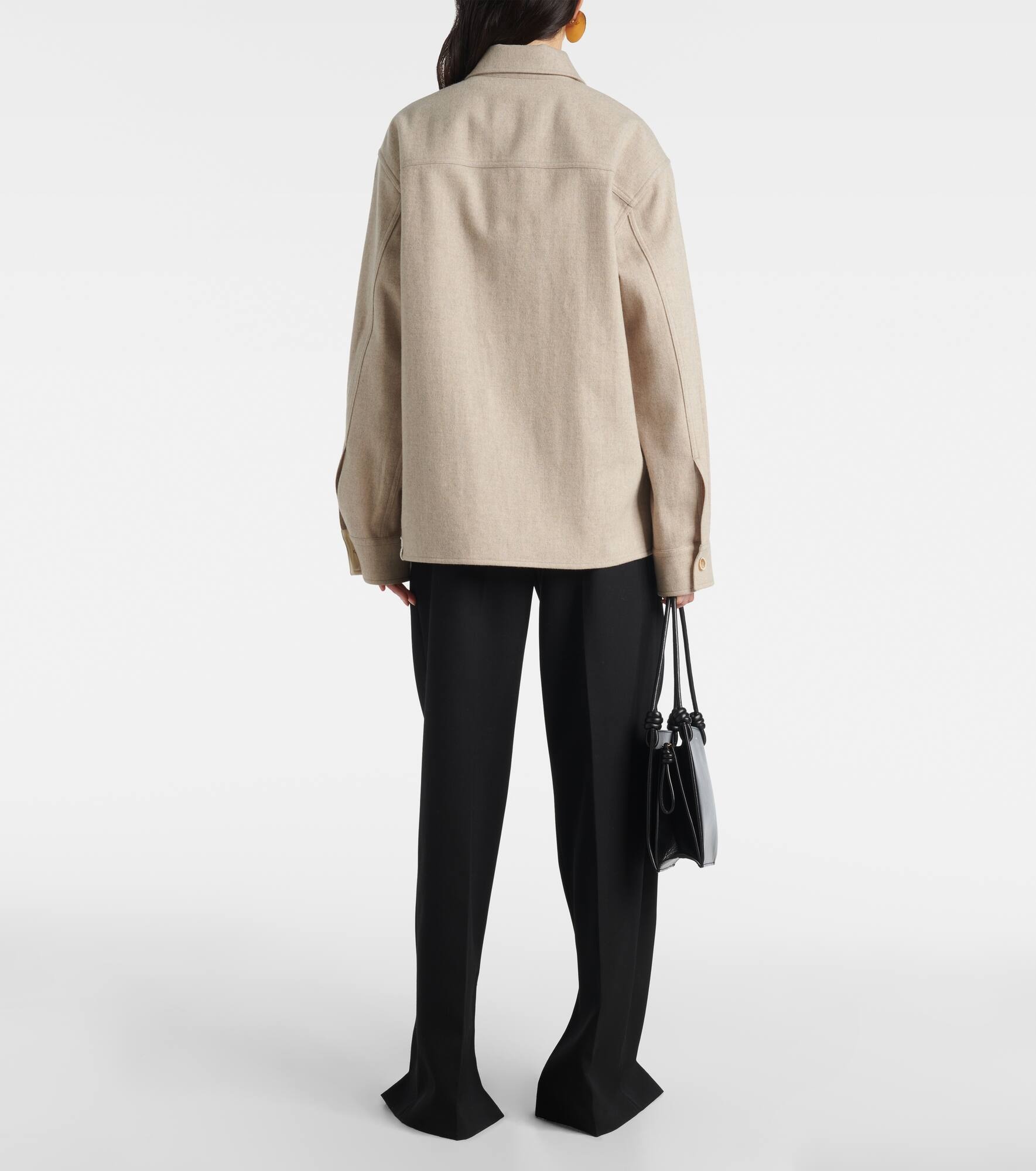Virgin wool overshirt - 3