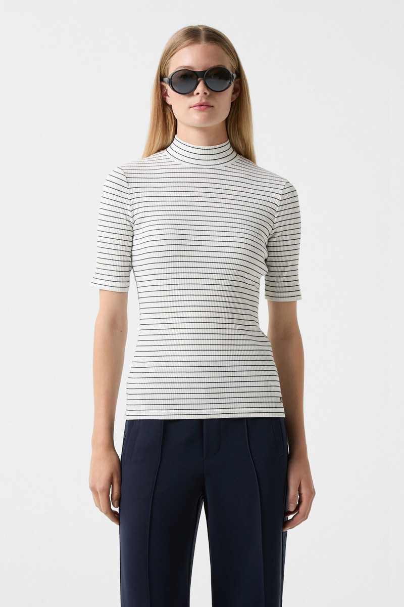 T-shirt Riva in Navy blue/off-white 2