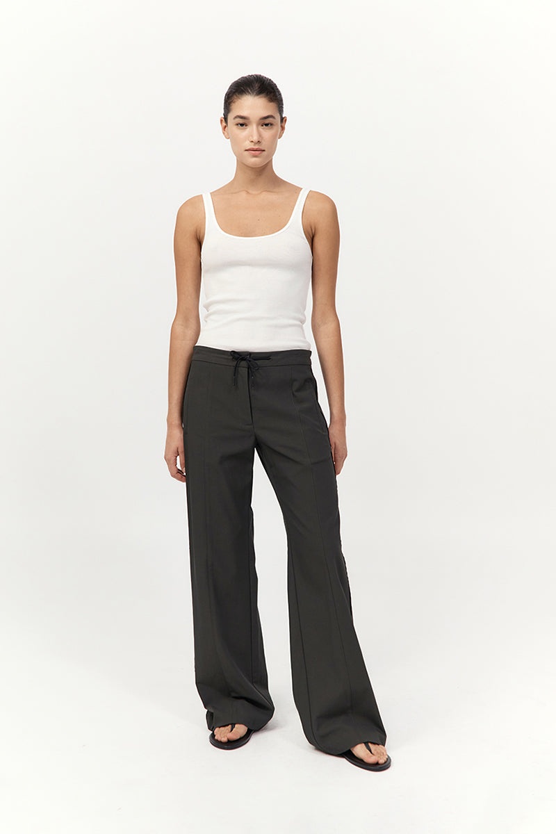 Tailored Track Pants - Black Olive - 2