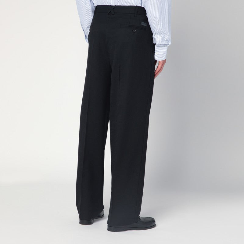Kenzo Black Wool Trousers Men - 2