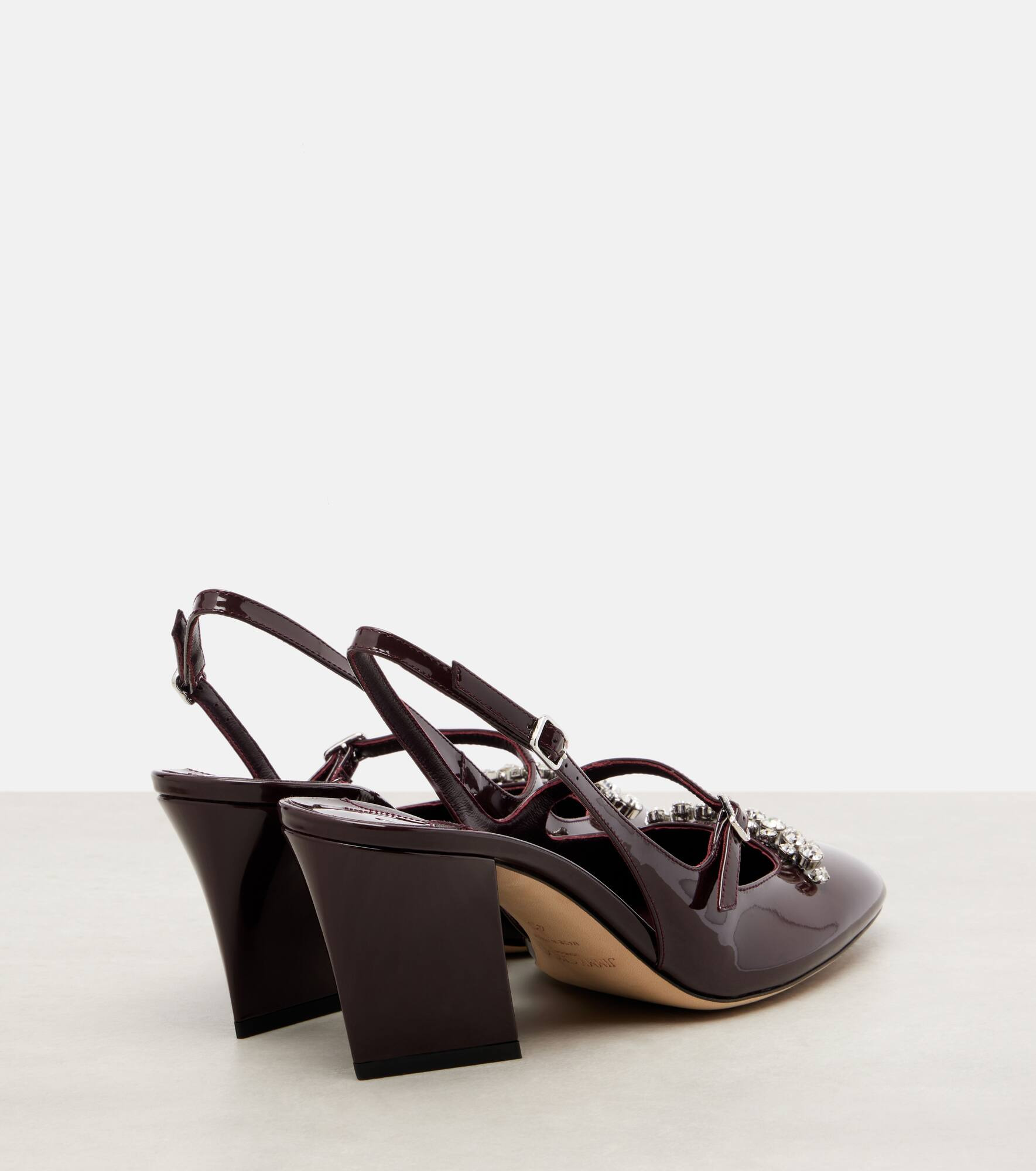 Belinda 70 patent leather slingback pumps - 2