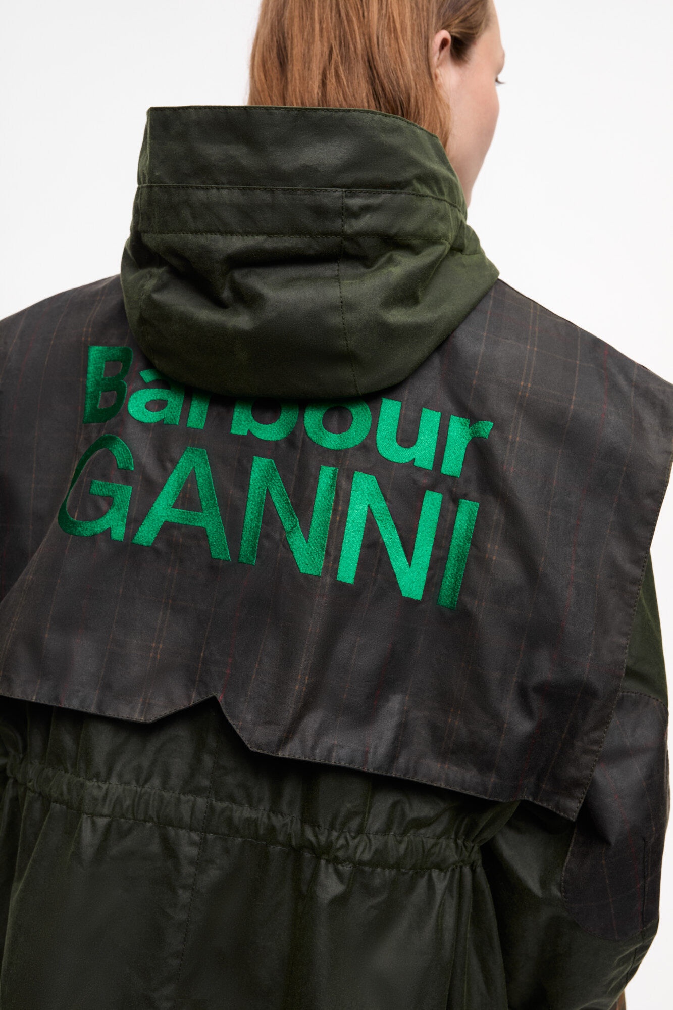 GANNI X BARBOUR WAXED PARKA JACKET - 5