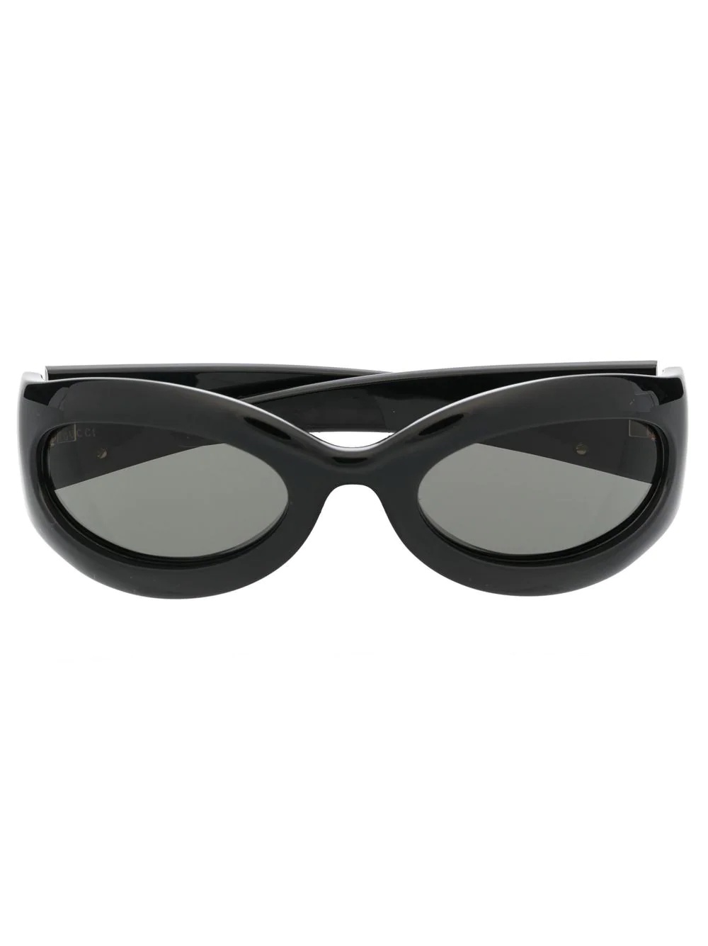 logo square tinted sunglasses - 1