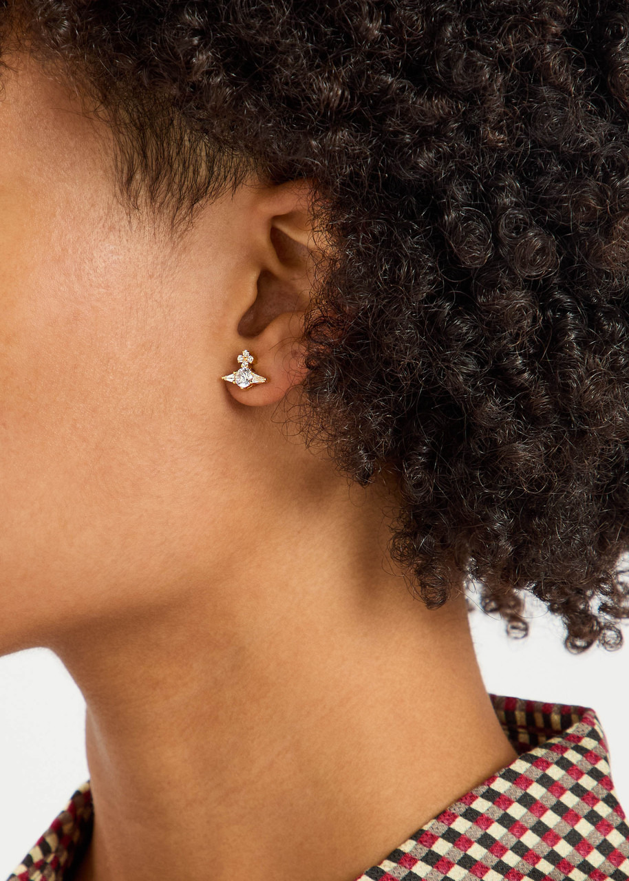 Vivienne Westwood Ofelia orb Sterling Silver Stud Earrings - 2