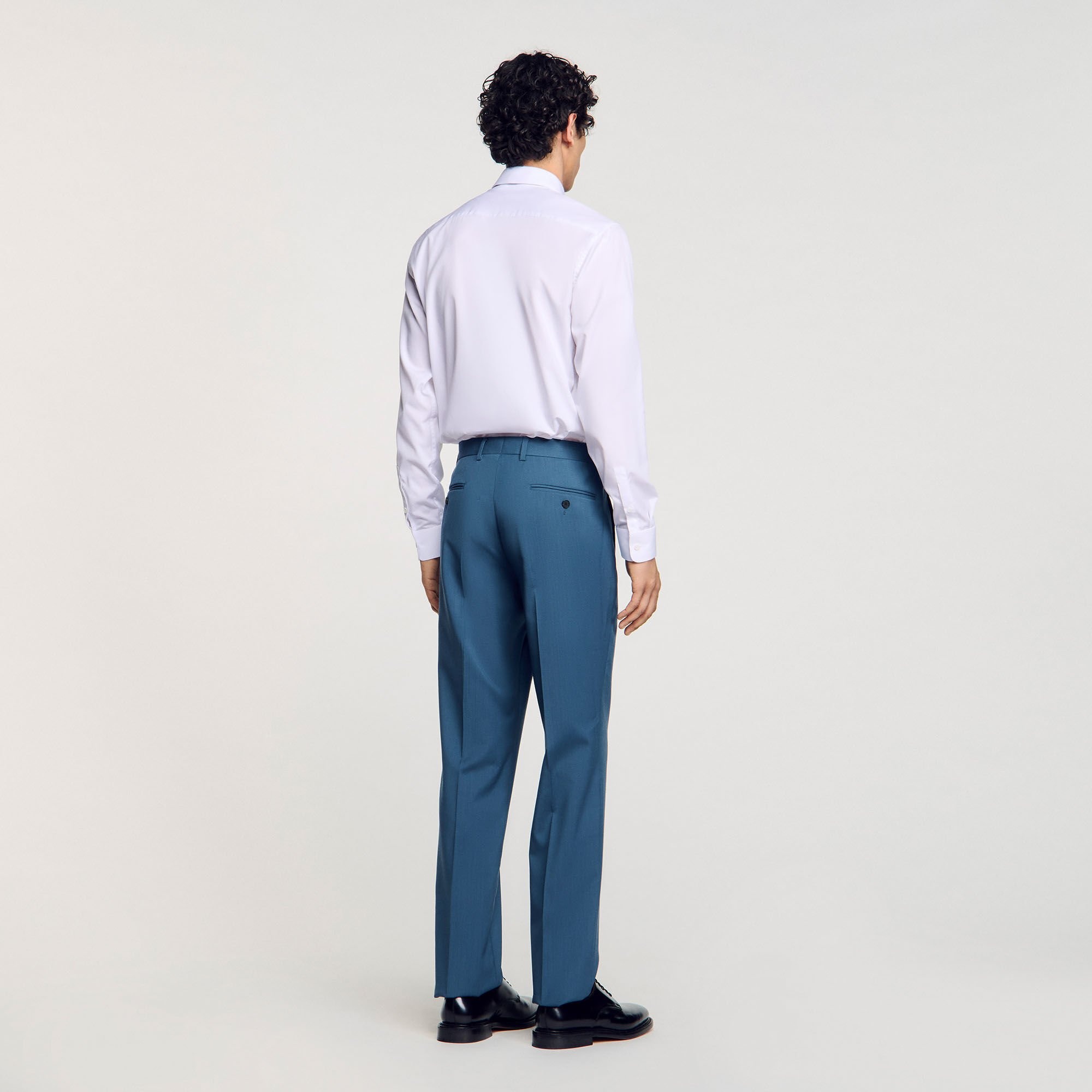 WOOL SUIT TROUSERS - 5