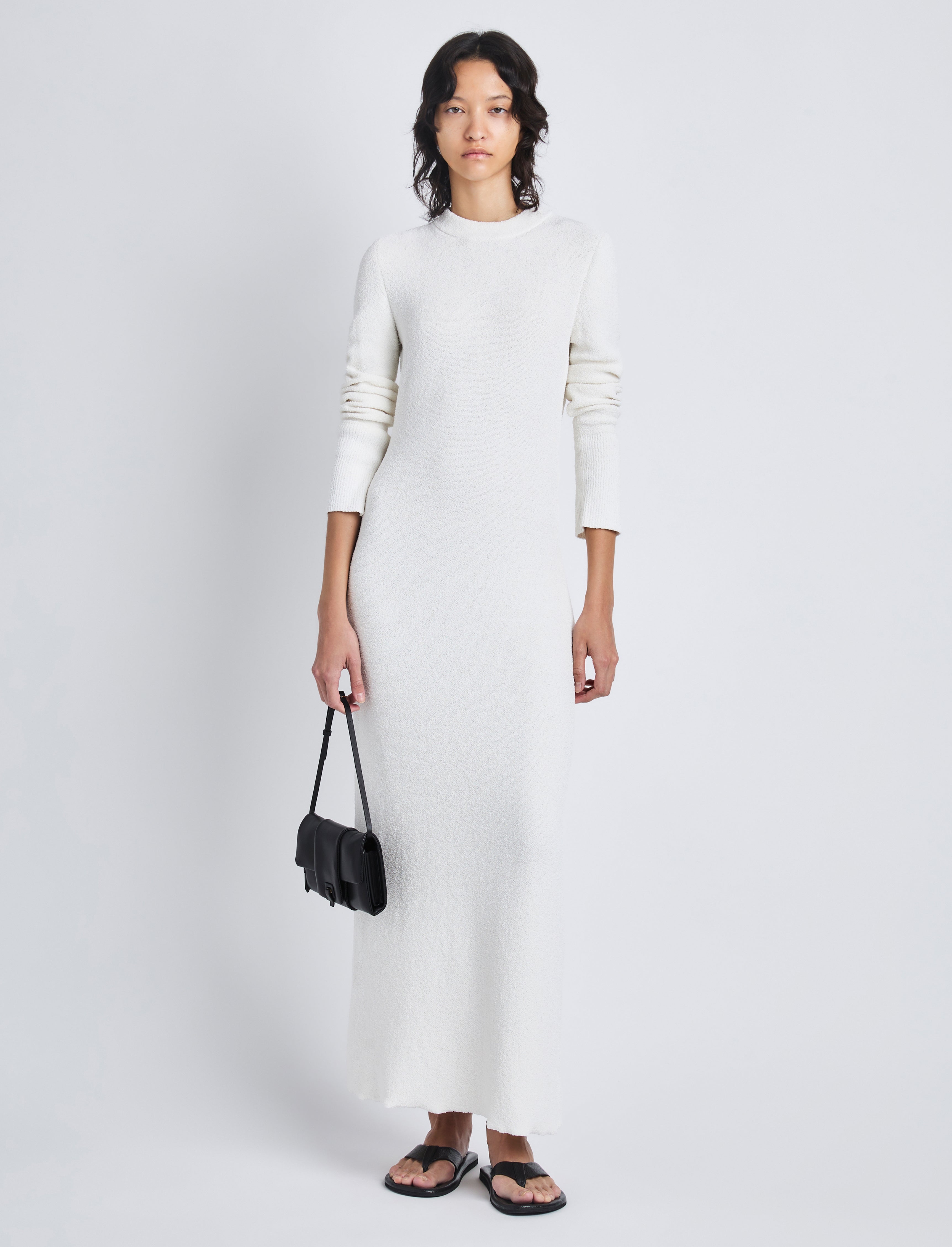 Lara Knit Dress in Viscose Boucle - 4