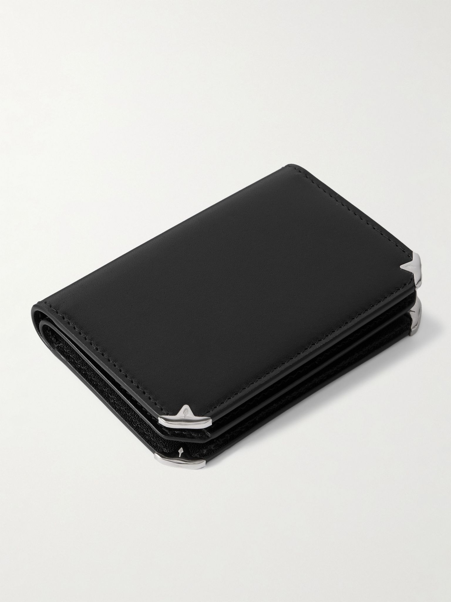 Elston Leather Trifold Wallet Black - 2