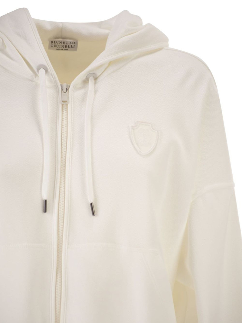 cotton jersey zip-up hoodie 4