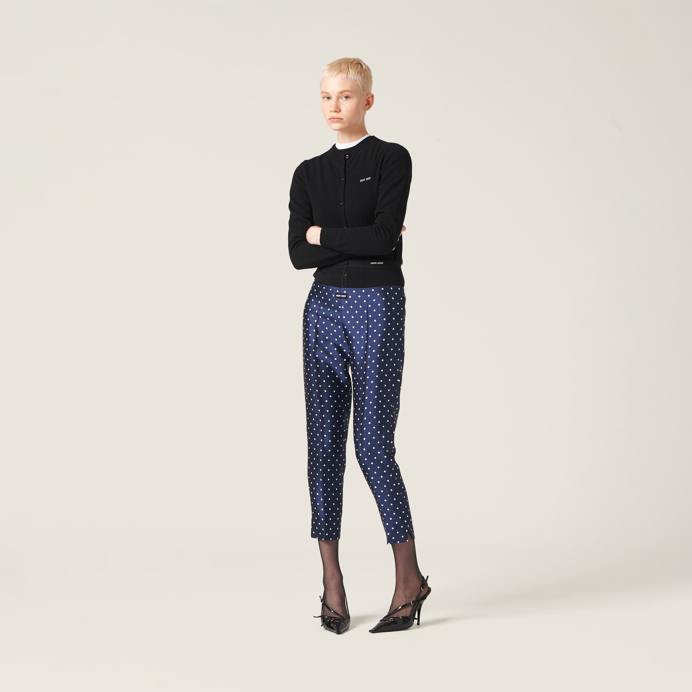 Cashmere knit cardigan - 1
