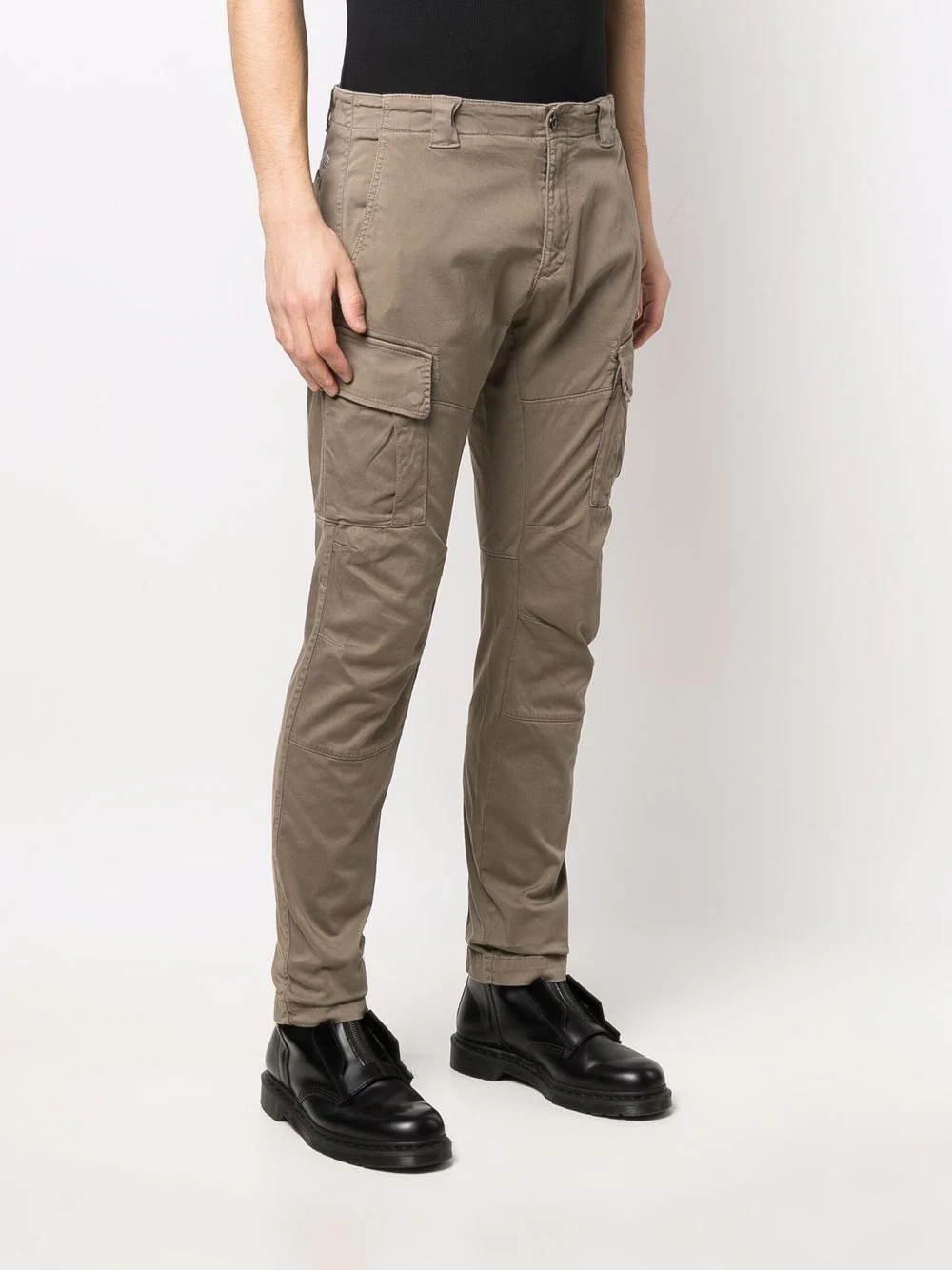 slim-fit cargo trousers - 3