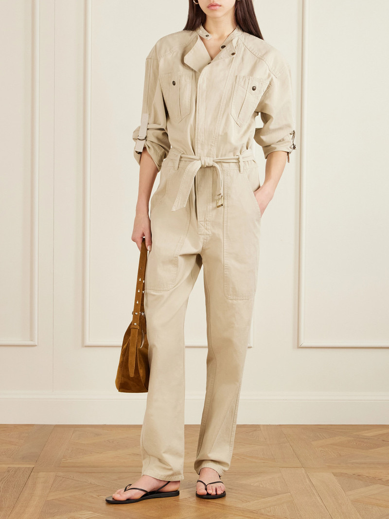Isabel Marant Étoile Nessime Belted Cotton And Linen-blend Jumpsuit outlook