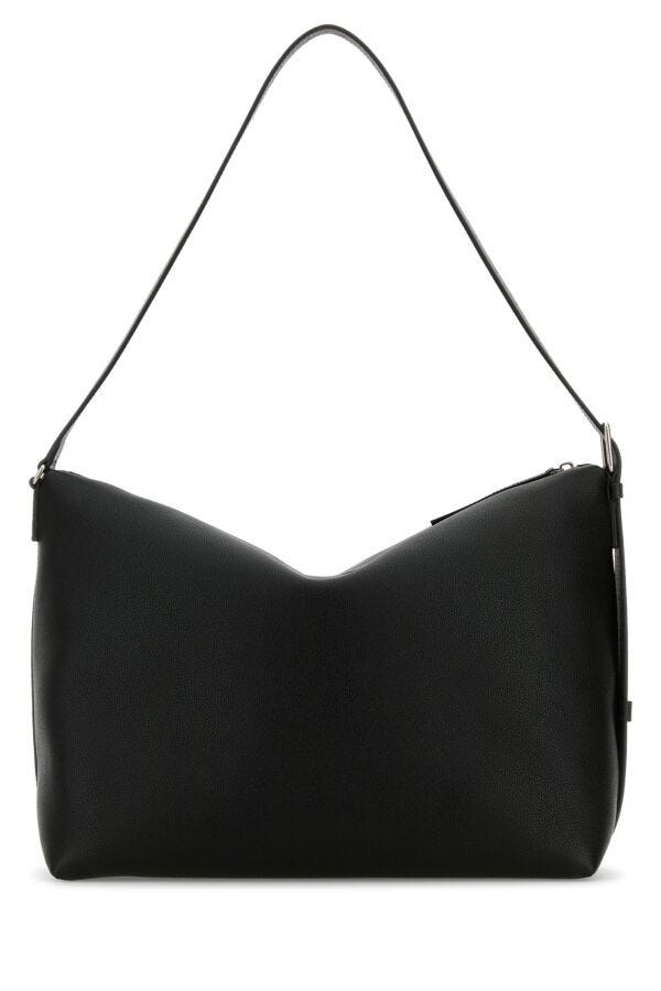 Black leather large Credit crossbody bag - 3