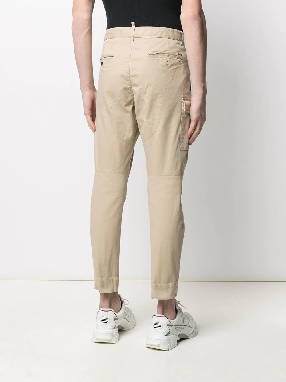 distressed cargo trousers - 4