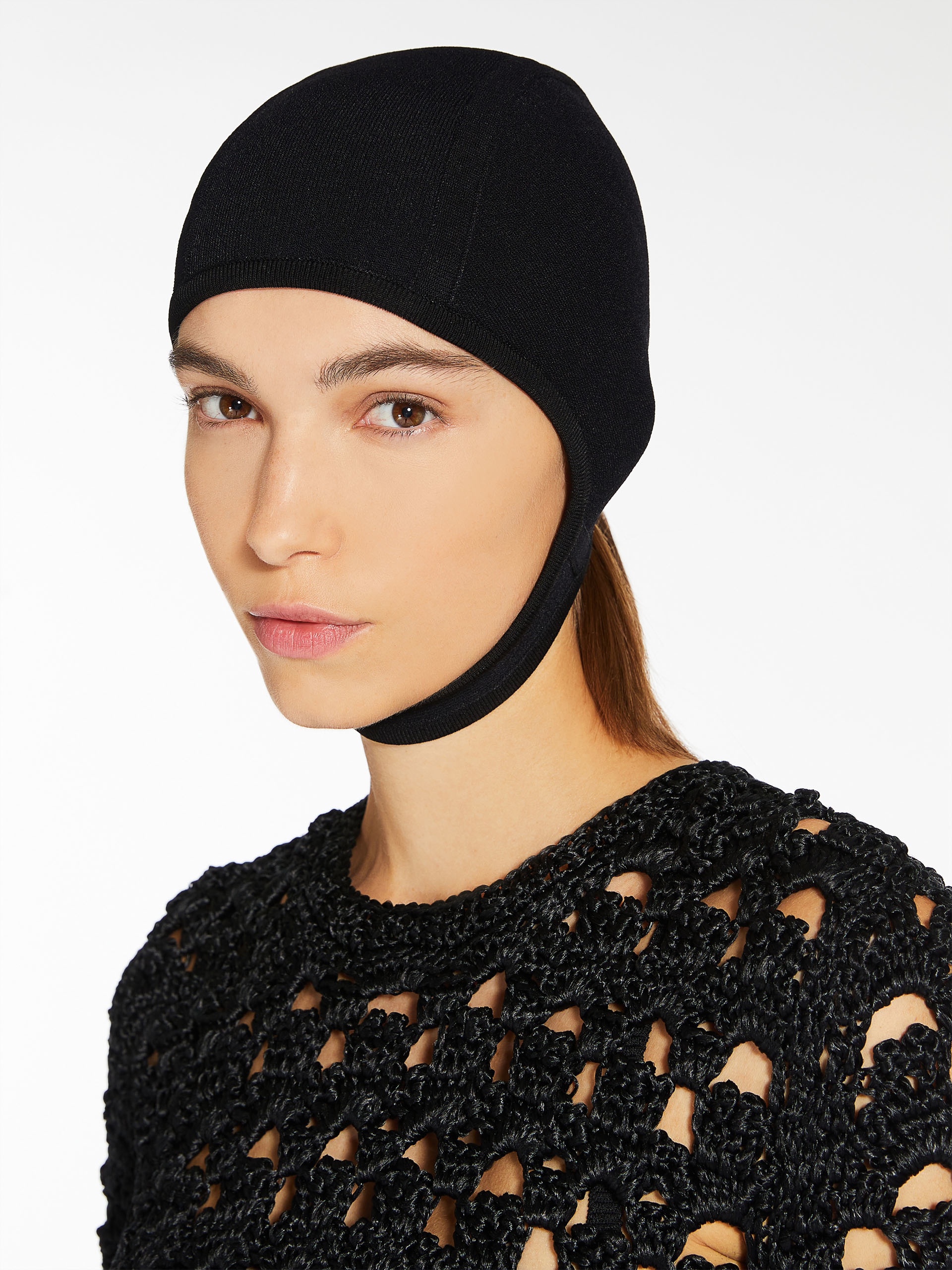 AGORAI Knit aviator cap - 3