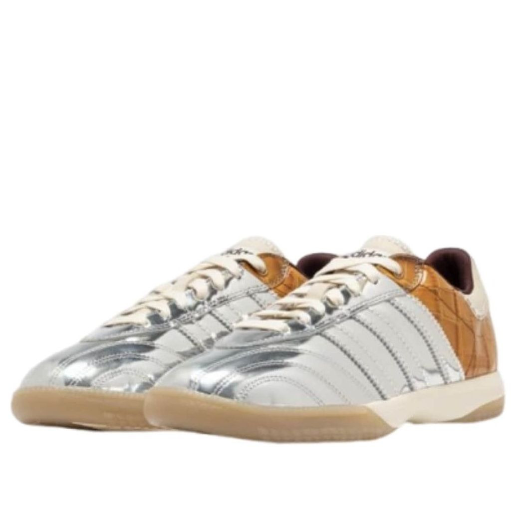 adidas x Wales Bonner Samba Millennium 'Silver Metallic Yellow Croc' IH5777 - 3