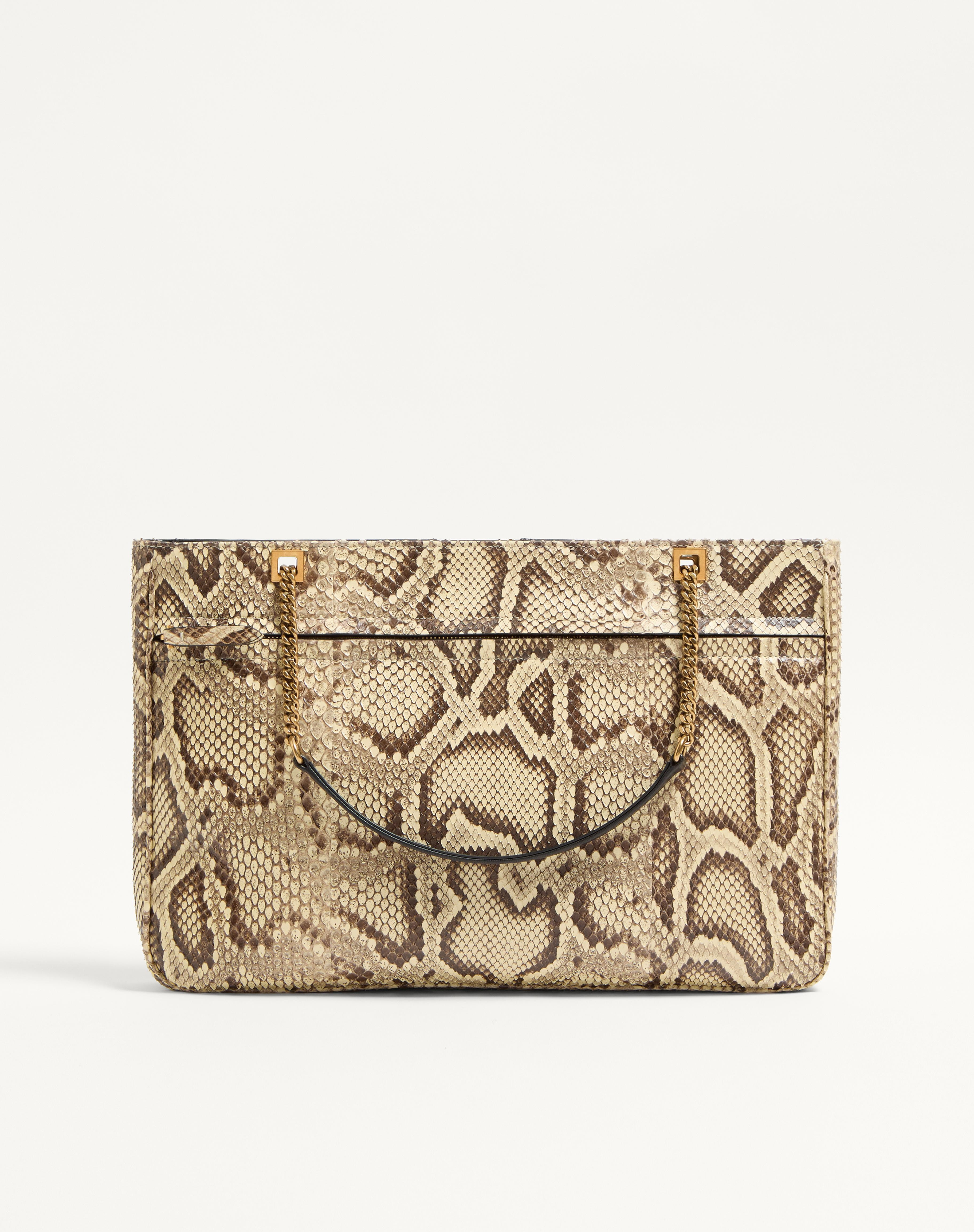 VALENTINO GARAVANI VIVA SUPERSTAR MEDIUM PYTHON SHOPPING BAG - 5