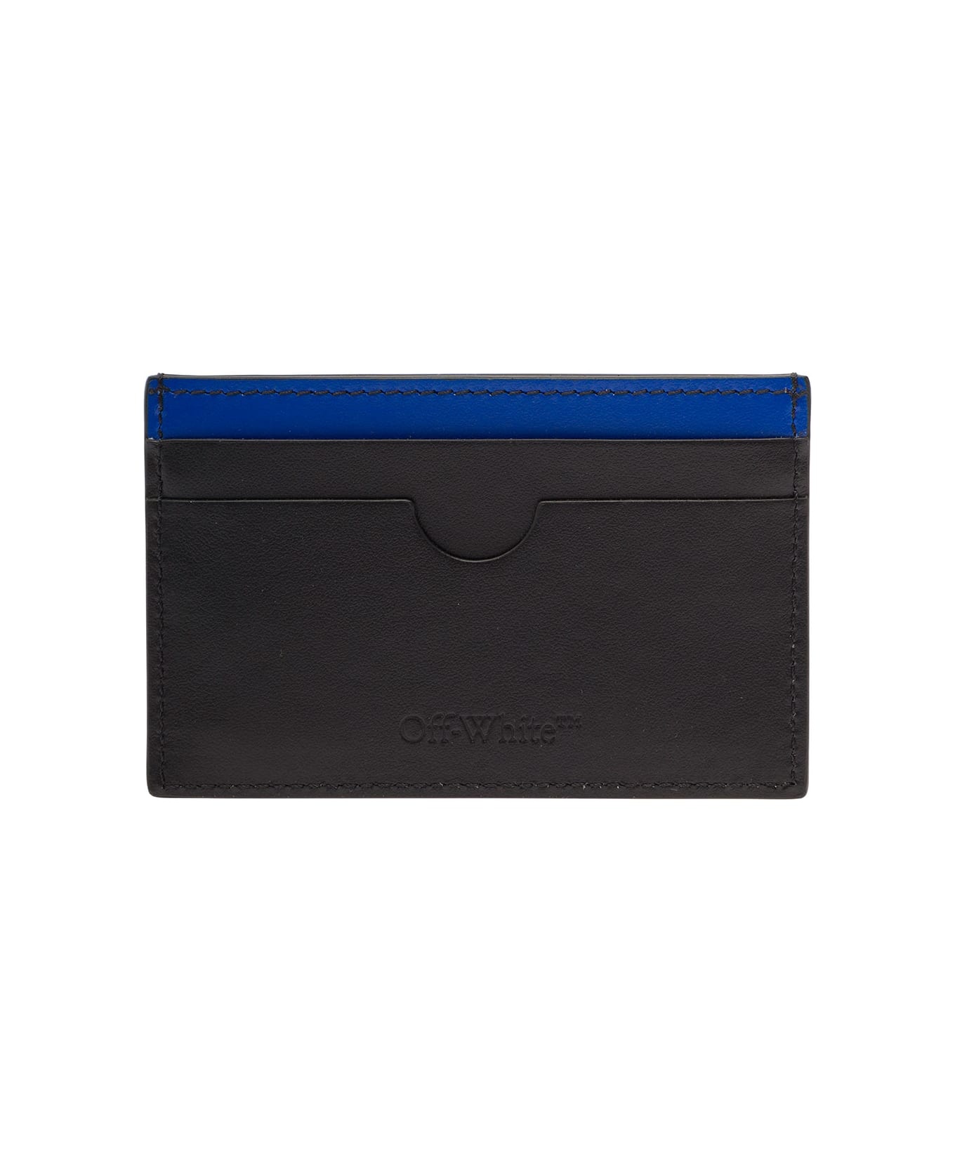 Jitney Simple Card Case Black Blue - 2