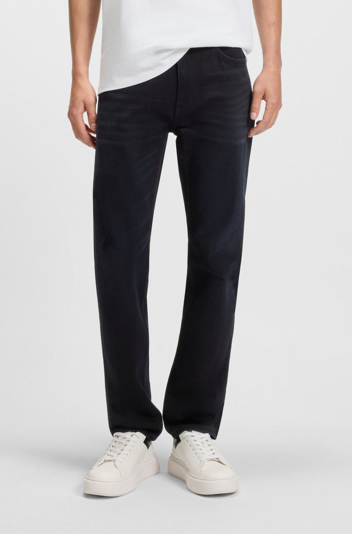 SLIM-FIT JEANS IN BLUE COMFORT-STRETCH DENIM - 2