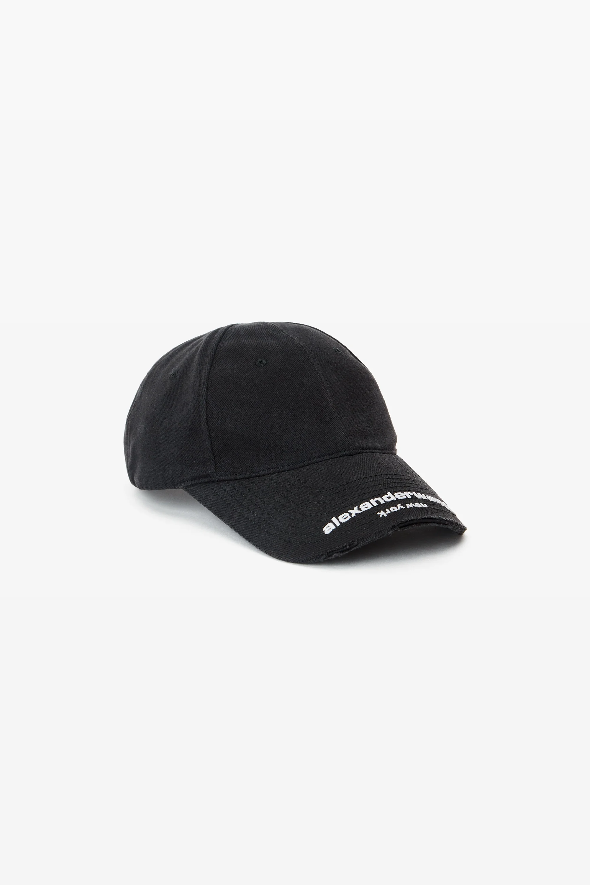 Distressed Logo Baseball Cap - 1