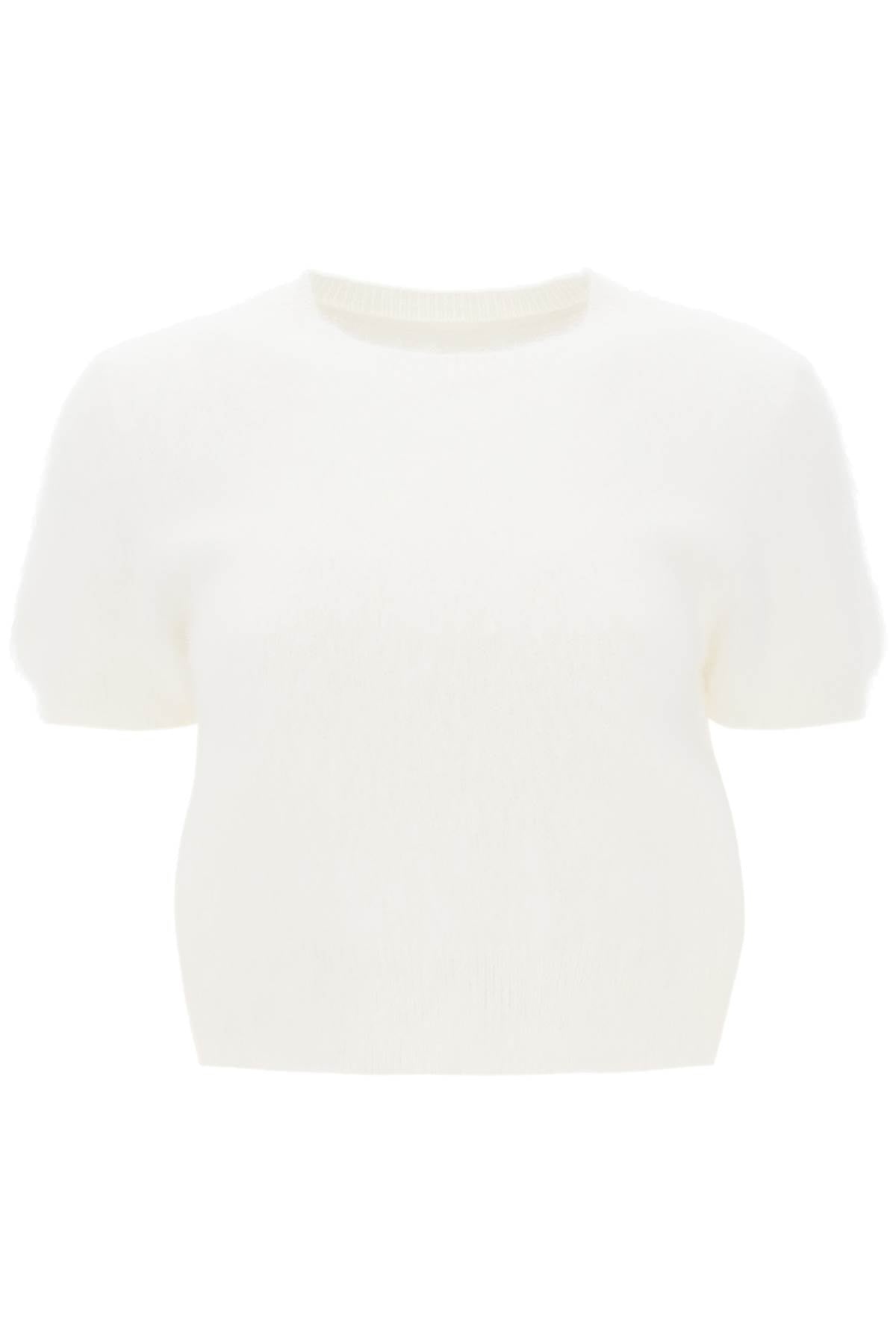 Maison Margiela Angora Wool Short-Sleeved Top Women - 1