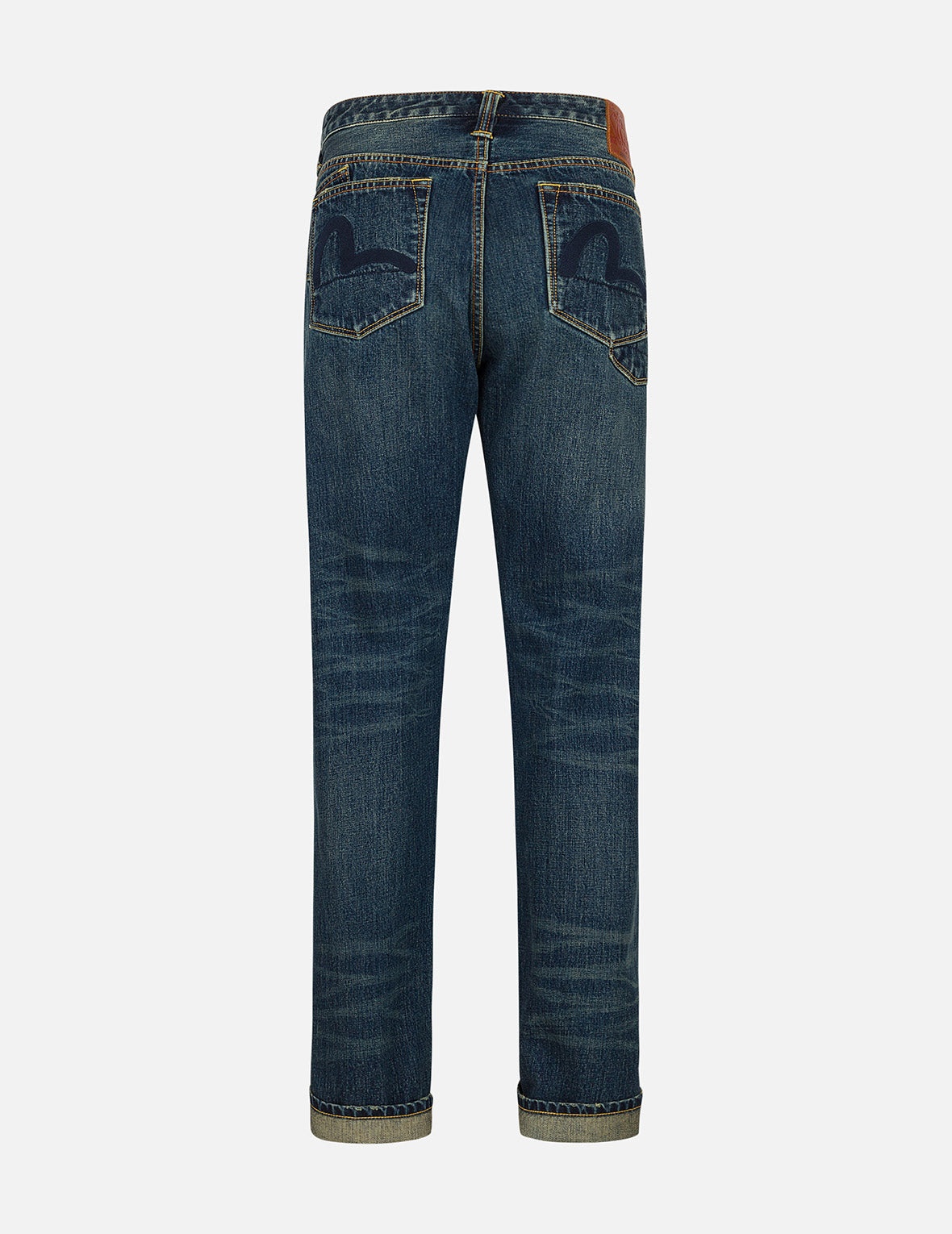 Seagull Appliqué Embroidery Regular Fit Jeans #2000 - 2