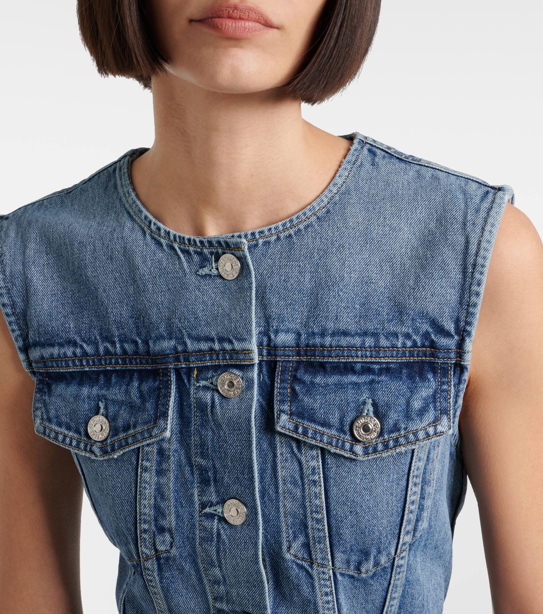 Idalene denim midi dress - 4