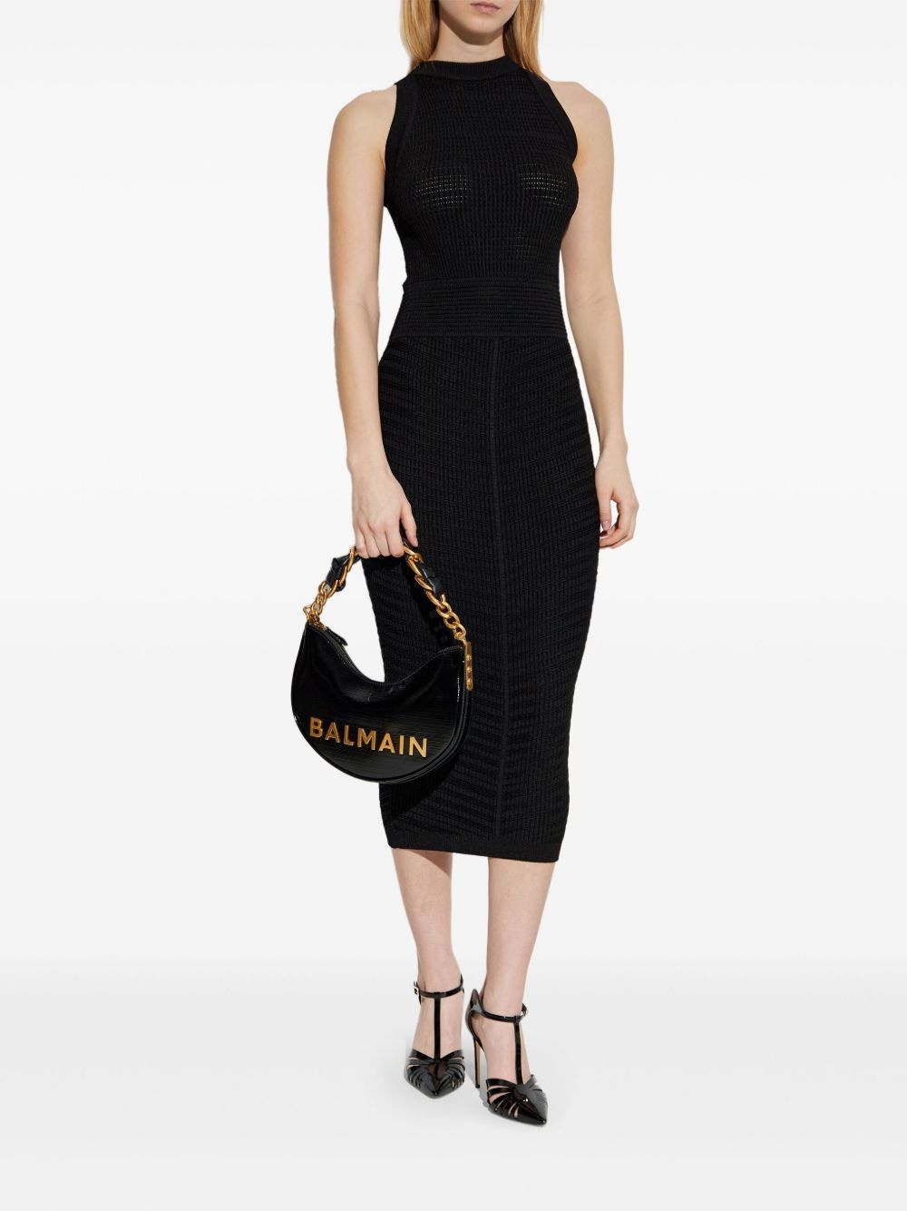ribbed bodycon midi dress - 2