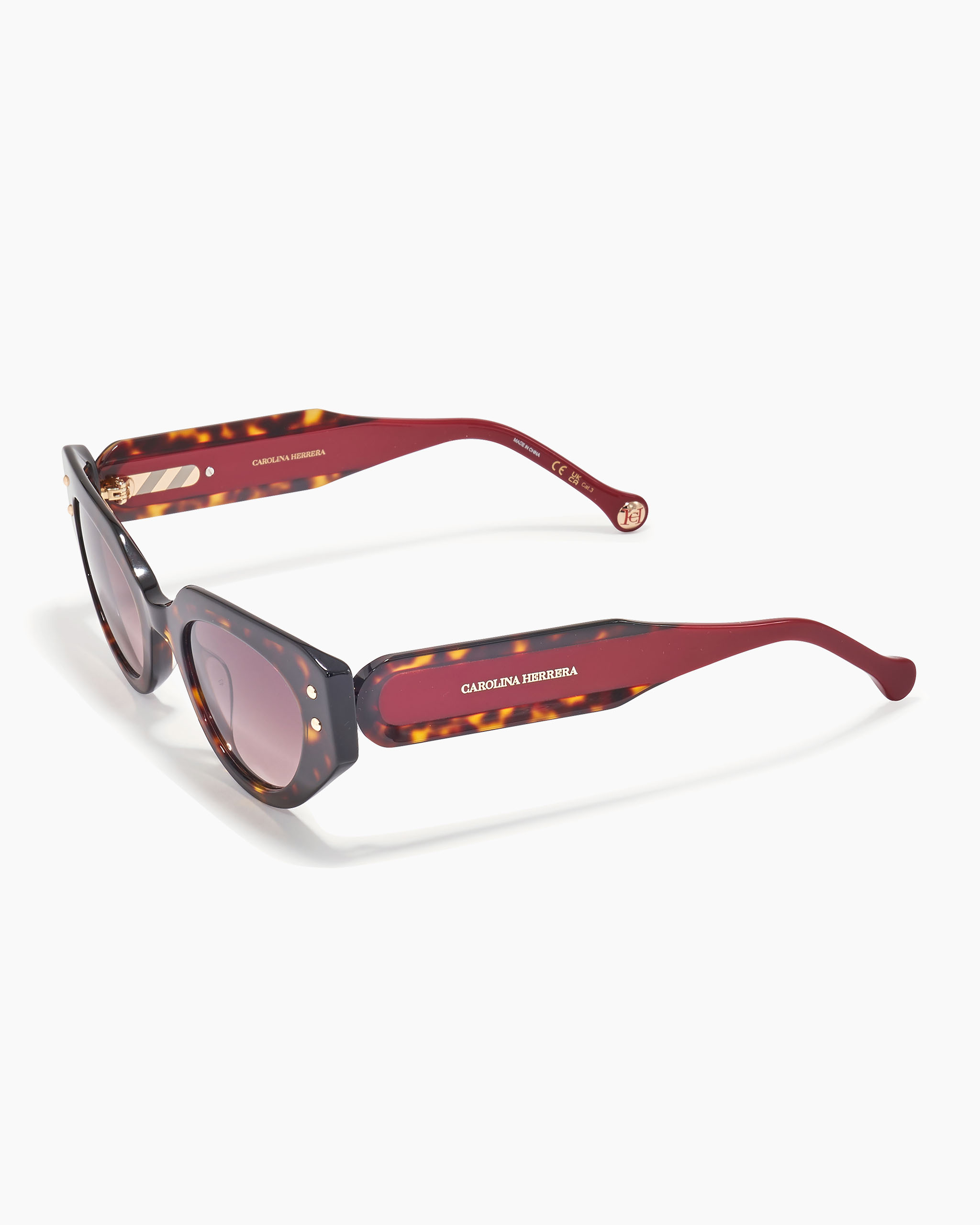 Oval Frame Sunglasses With Contrast Temples - 2