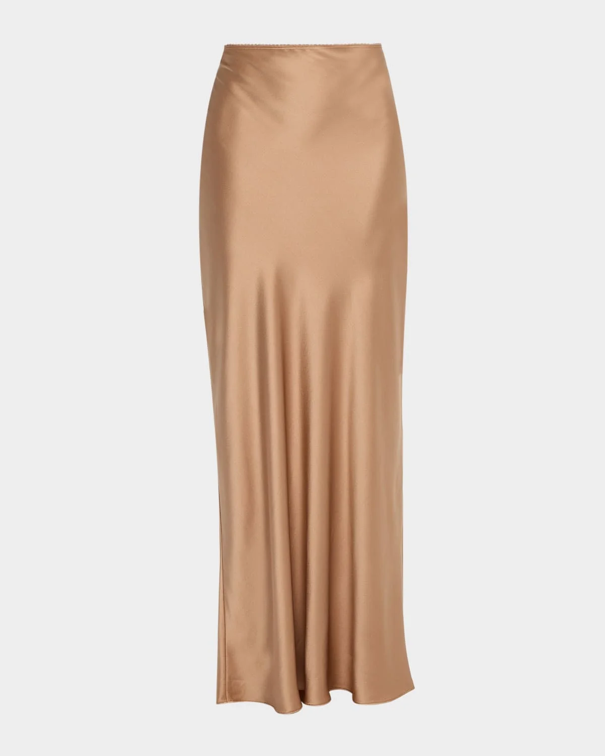 Grace Scallop-Trim Bias Cut Maxi Skirt - 1