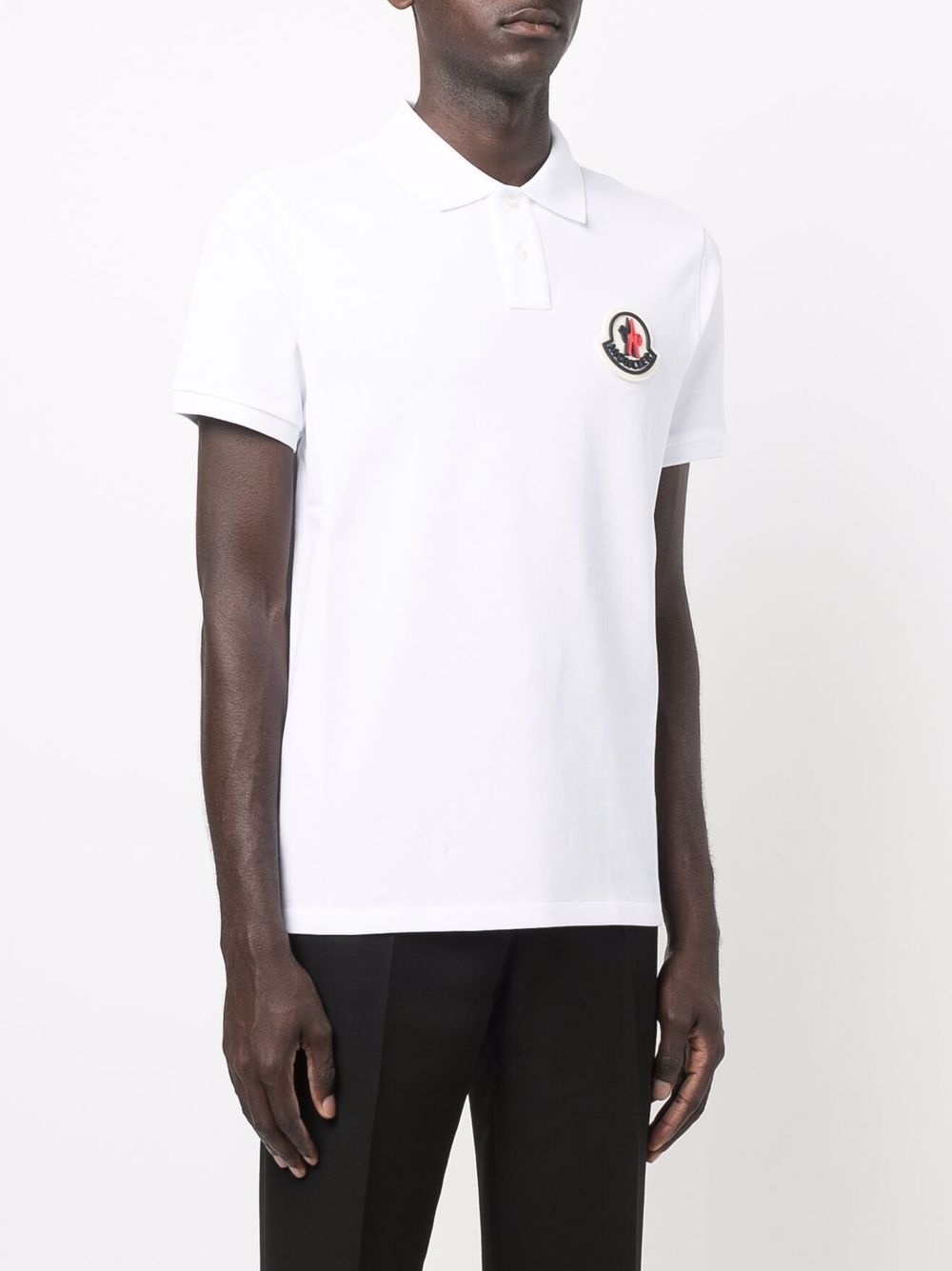 logo-patch short-sleeve polo shirt - 3