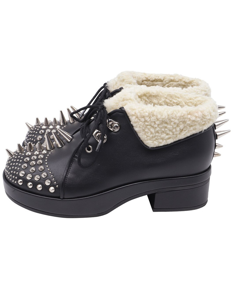 GUCCI Gucci Women's Leather Harlem Spike Shear-Lined Bootie (Authentic Pre-Loved) outlook